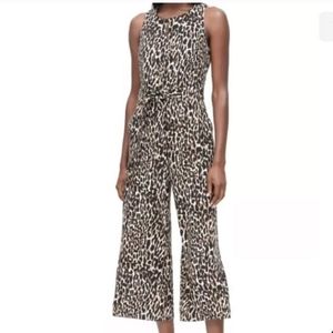 NWT 6 tall Banana Republic animal print jumpsuit